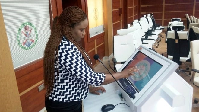 TecPodium podium smart lectern Nigeria touch monitor