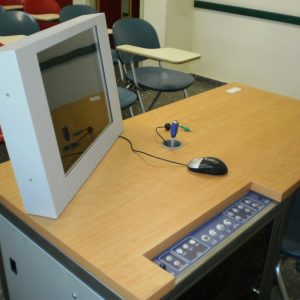Tecom TecPodium workstation lectern control panel AV